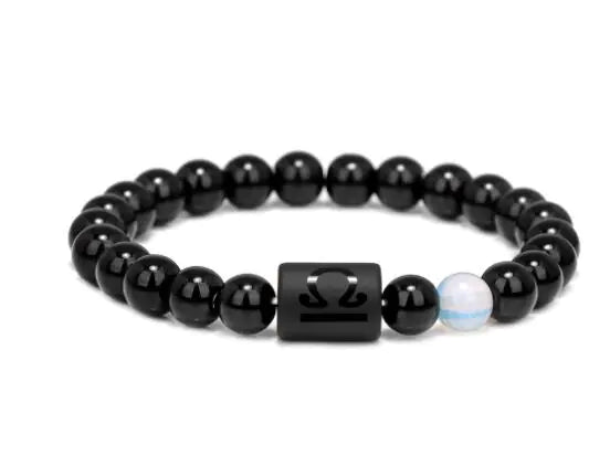 Natural Stone Agate Zodiac Couple Bracelets (Scorpio/Aries)