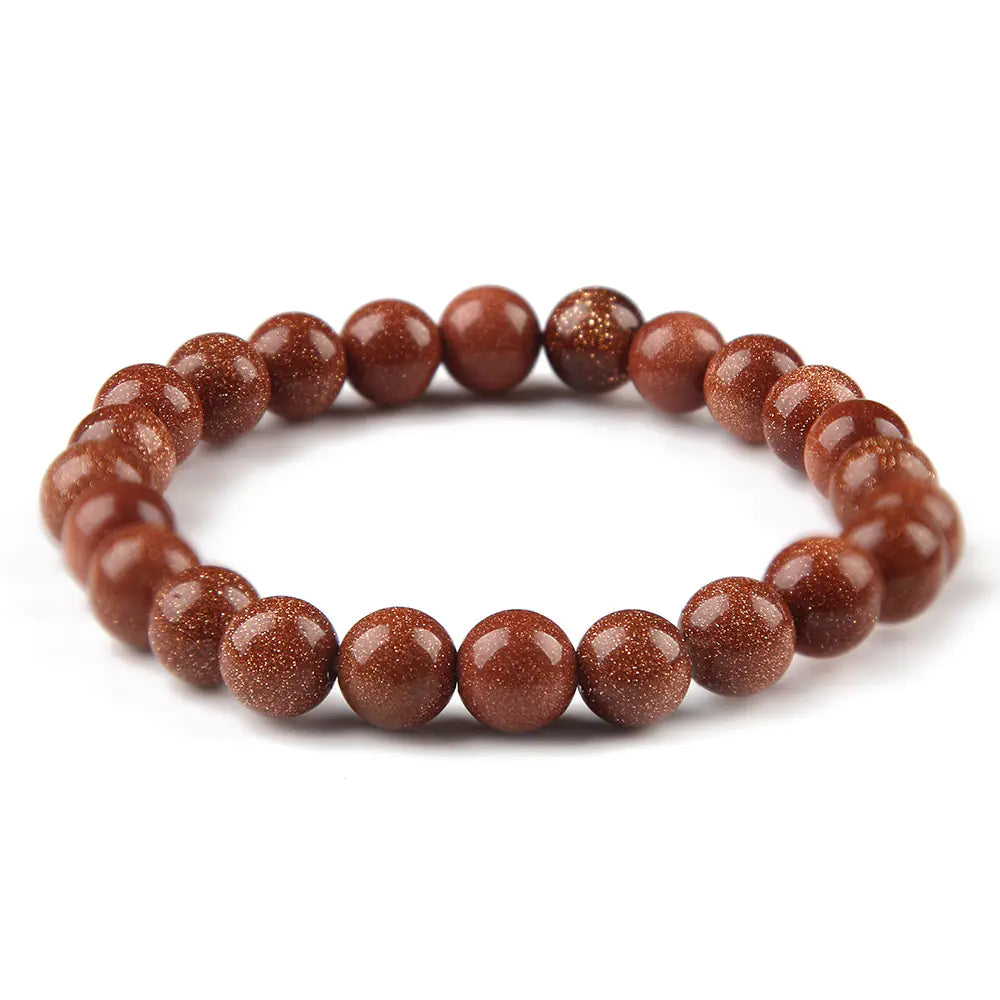 Natural Stone Tiger Eye and Red Agate Couple Bracelets