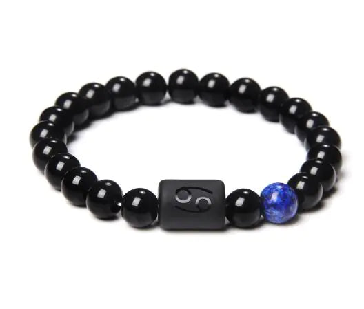Natural Stone Agate Zodiac Couple Bracelets (Scorpio/Aries)